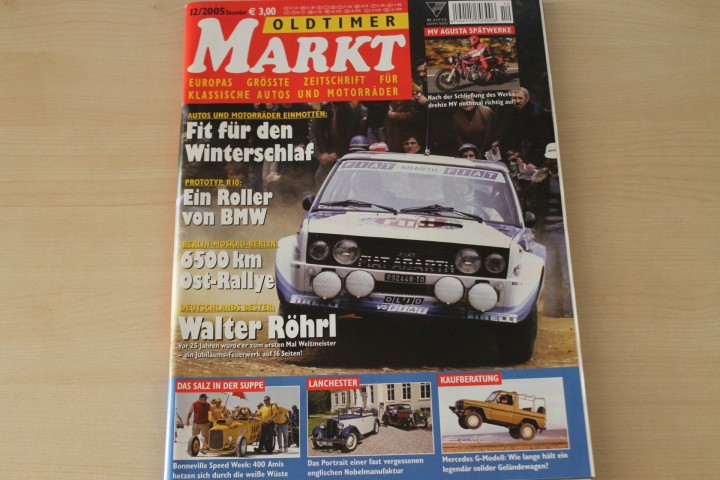 Deckblatt Oldtimer Markt (12/2005)
